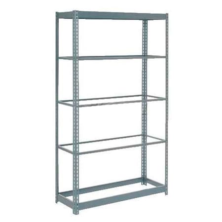Global Industrial Heavy Duty Shelving 48W x 12D x 84H With 5 Shelves, No Deck, Gray B2297694